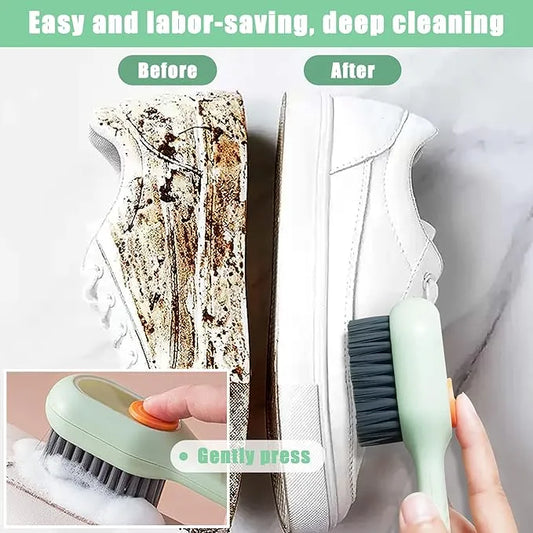 Multifunctional liquid shoe brush