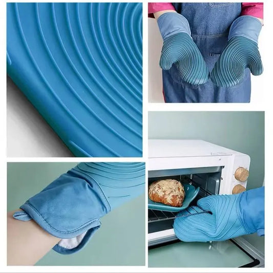 Silicone oven mitts