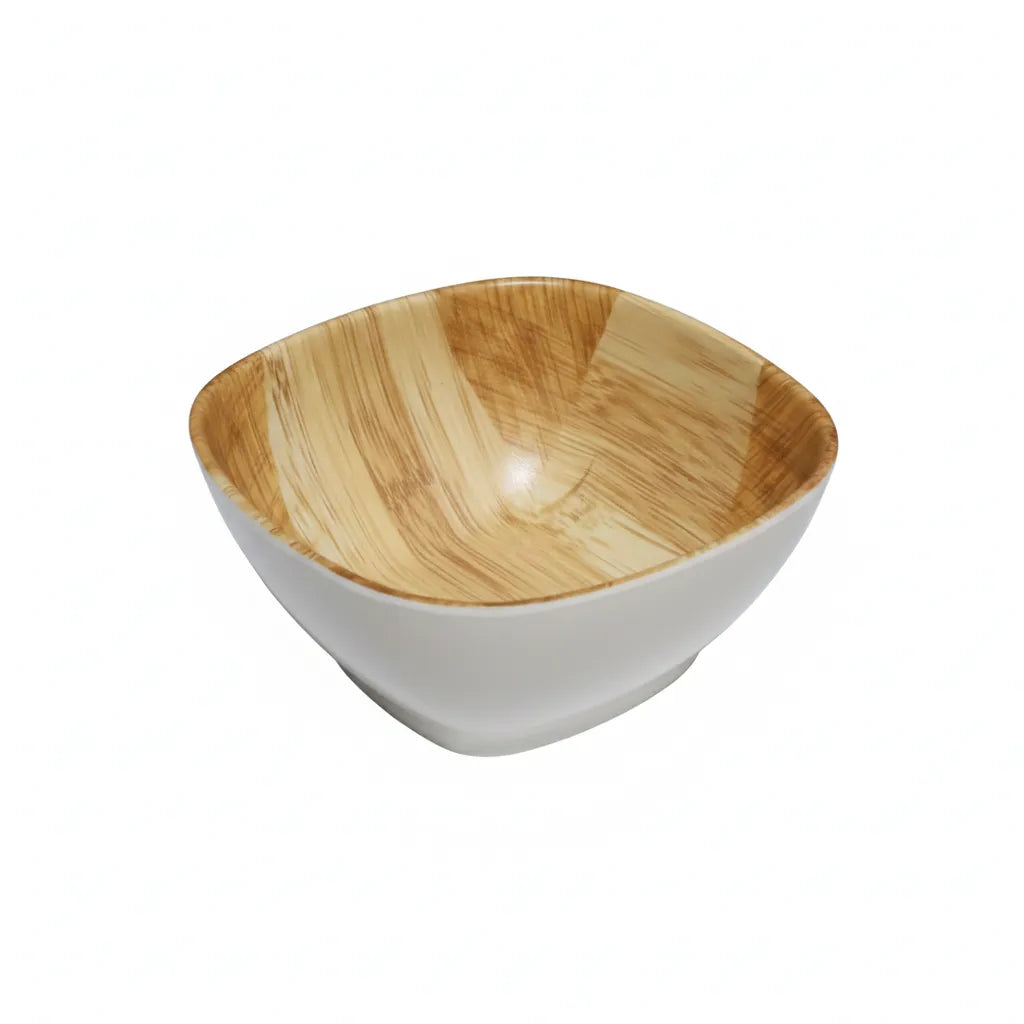 Melamine small bowl wood style