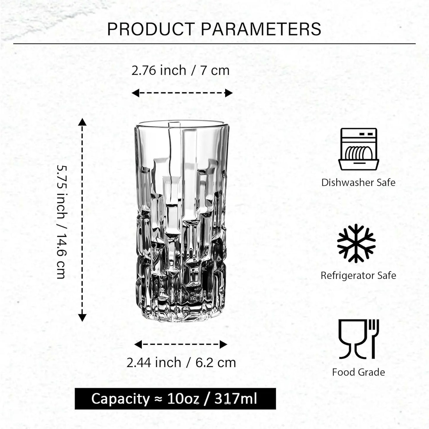 طقم 6 كوب شوب بارز نيو BLINKMAX