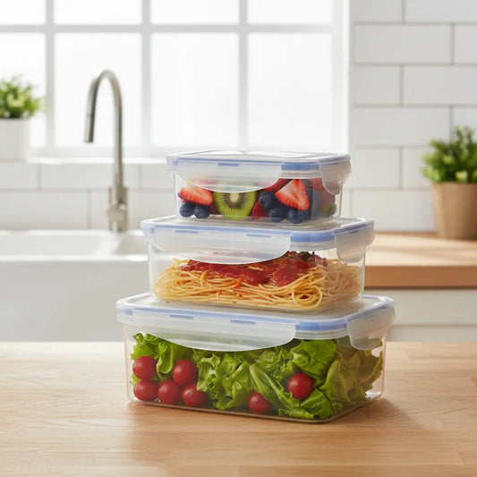 Set of 3 refrigerator containers