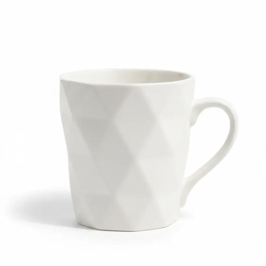 Diamond Pattern Ceramic coffee mug