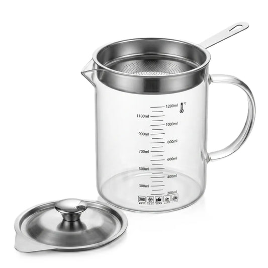 Glass filter oil pot