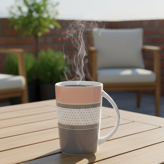 Tall Ceramic-modern mug "Good Day"