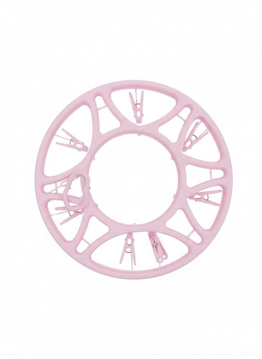 Round Plastic Hanging Laundry Sock Dryer