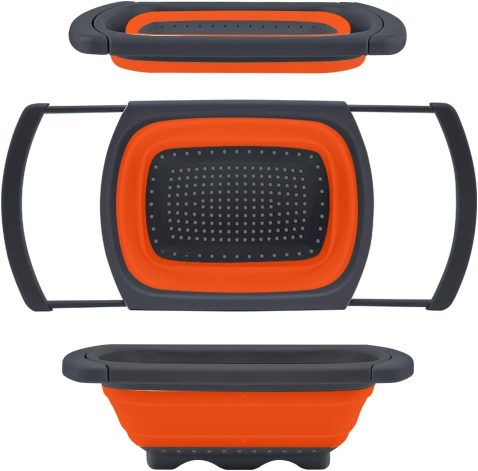 over the sink collapsible strainer