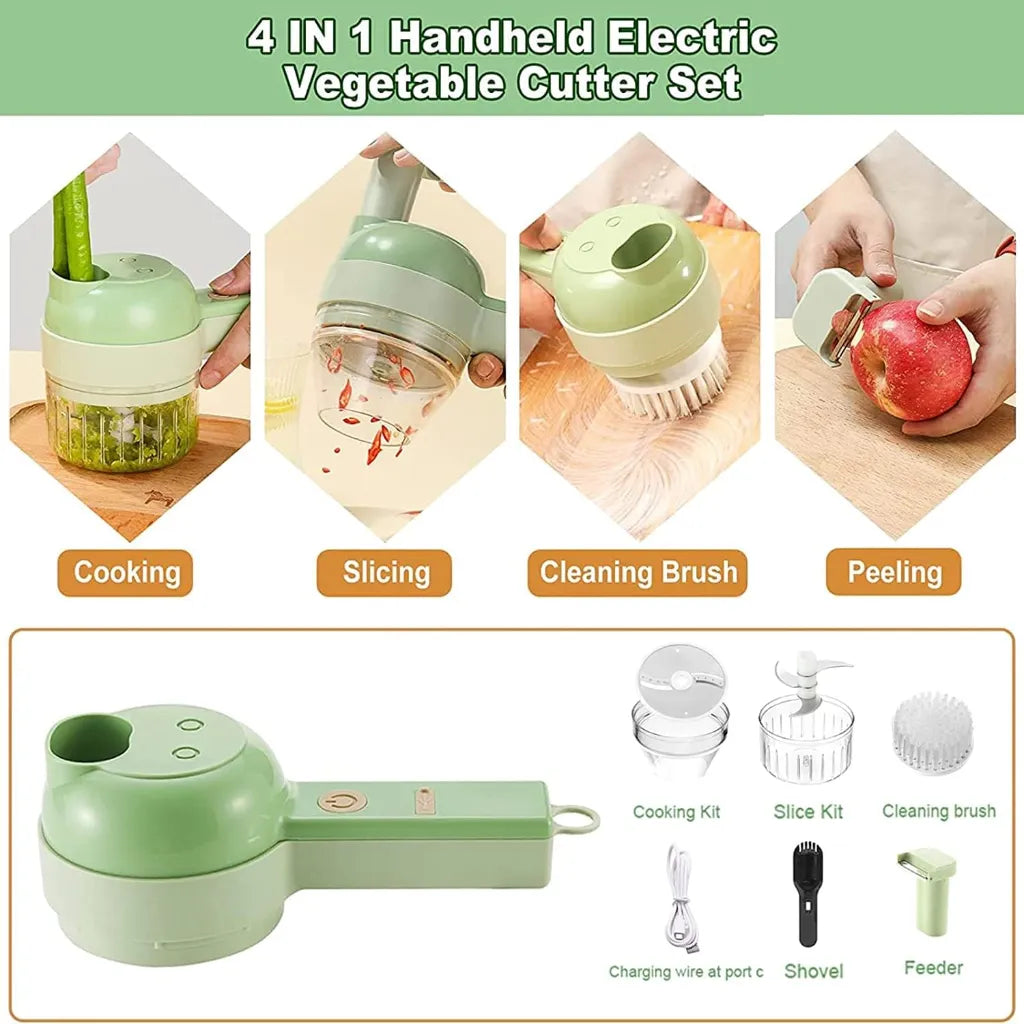 Electric Vegetable Cutter Set 1*5