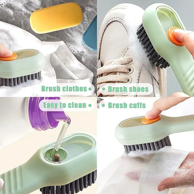 Multifunctional liquid shoe brush