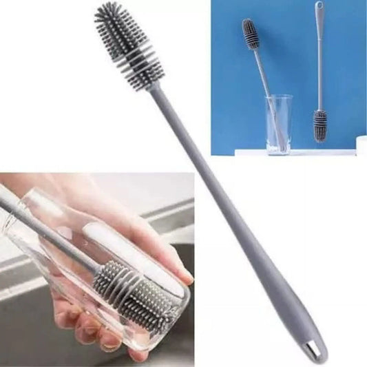 Silicone bottle cleaning brush