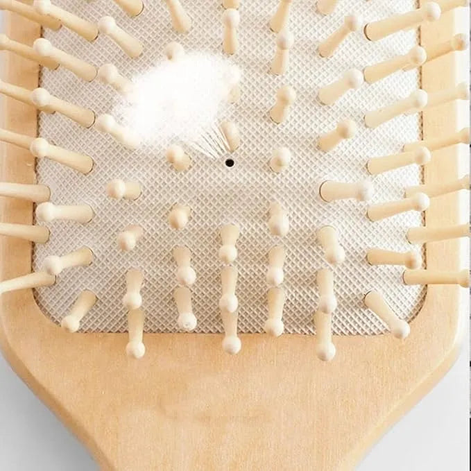 Wooden hairbrush