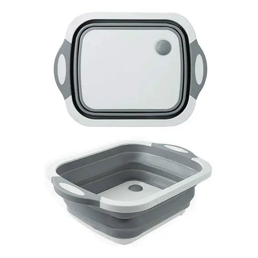 collapsible washing bowl and cutting board