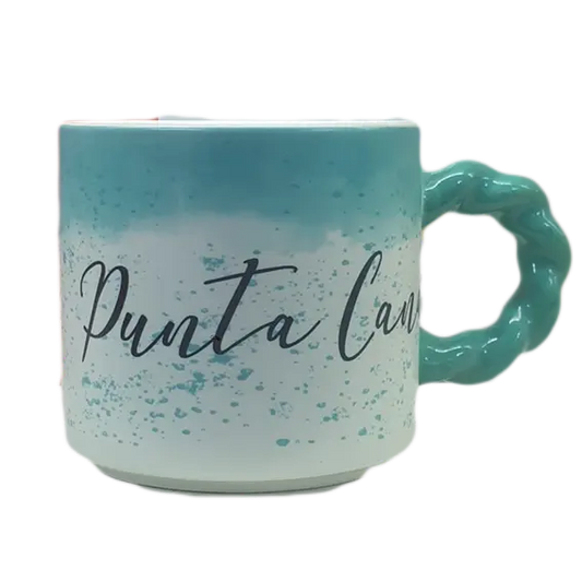 Small Mug, Light Blue and Red 16985