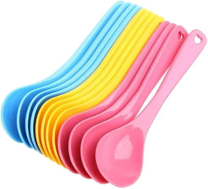 12pcs Plastic Baby Spoon Set