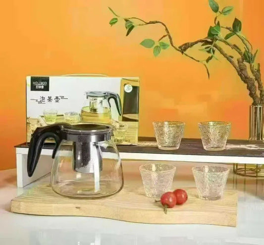 5 pcs Teacup and kettle set