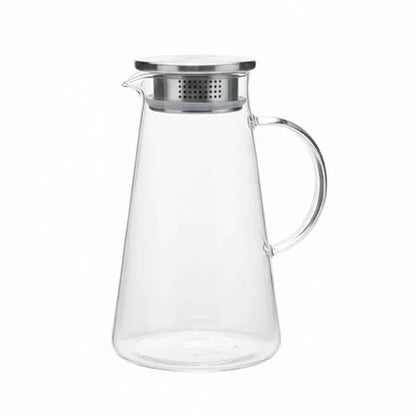 Glass Pitcher with Stainless Steel Lid 1.8 Liters