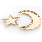 Ramadan Golden Crescent and Star-shape serving plate medium