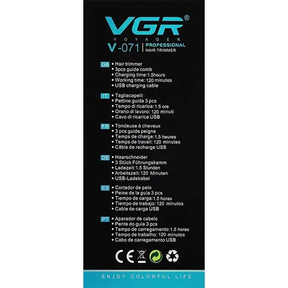 VGR V-071-Rechargeable Hair Shaver