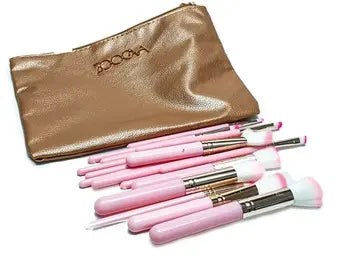 طقم شنطة فرش مكياج 15-154 جلد