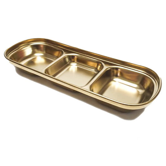 Three Compartment Copper Service plate 5868