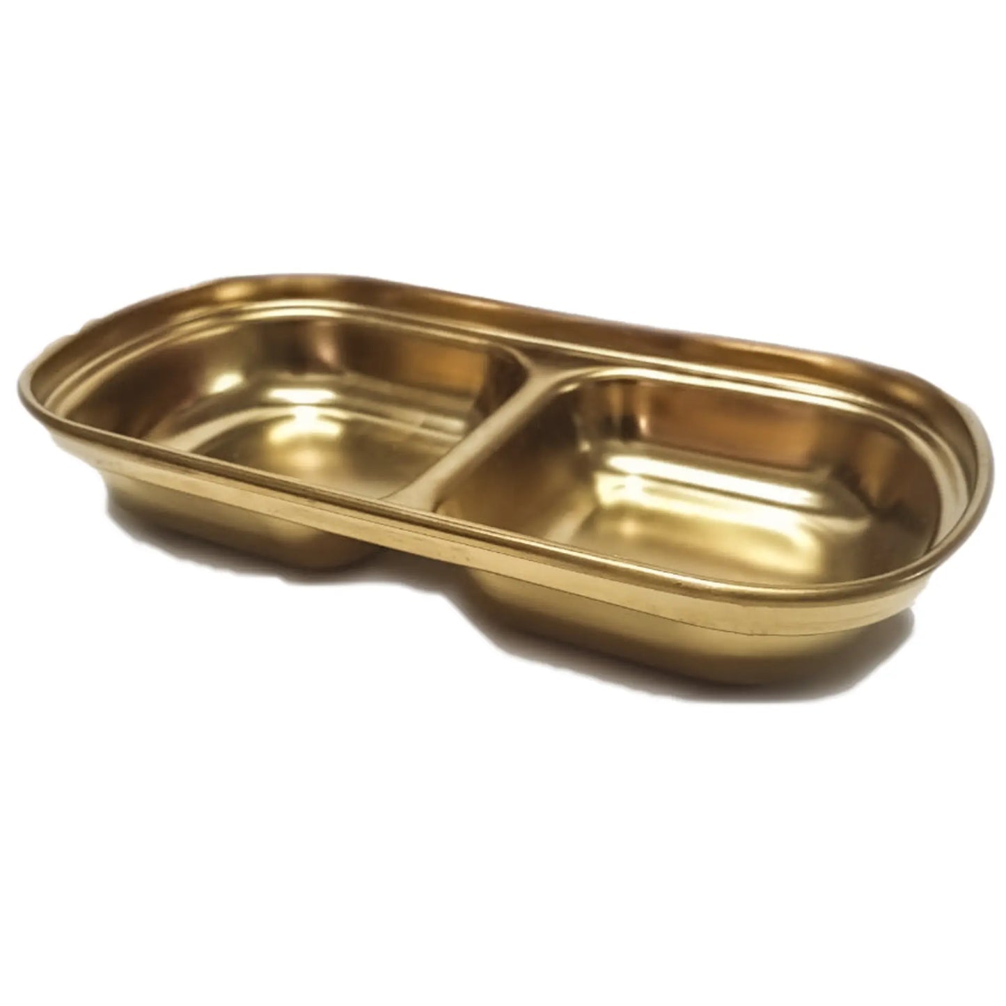 Two Compartment Copper Service plate 5868