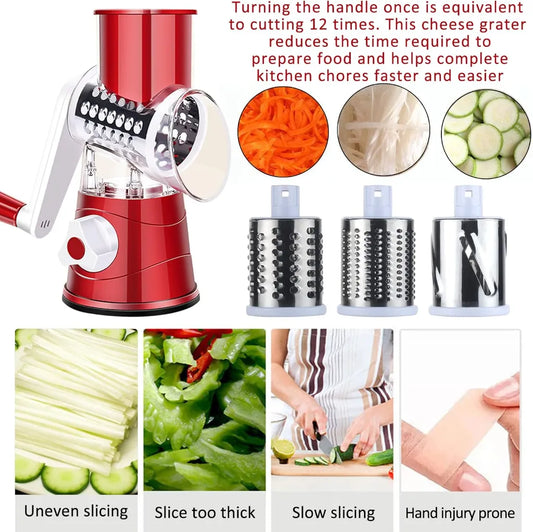 Rotary Mandoline Vegetable Slicer