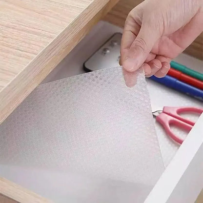 Transparent shelf & drawer liner