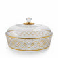 Acrylic Crystal-style decorative serving Bowl with lid Large