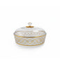 Acrylic Crystal-style decorative serving Bowl with lid Medium