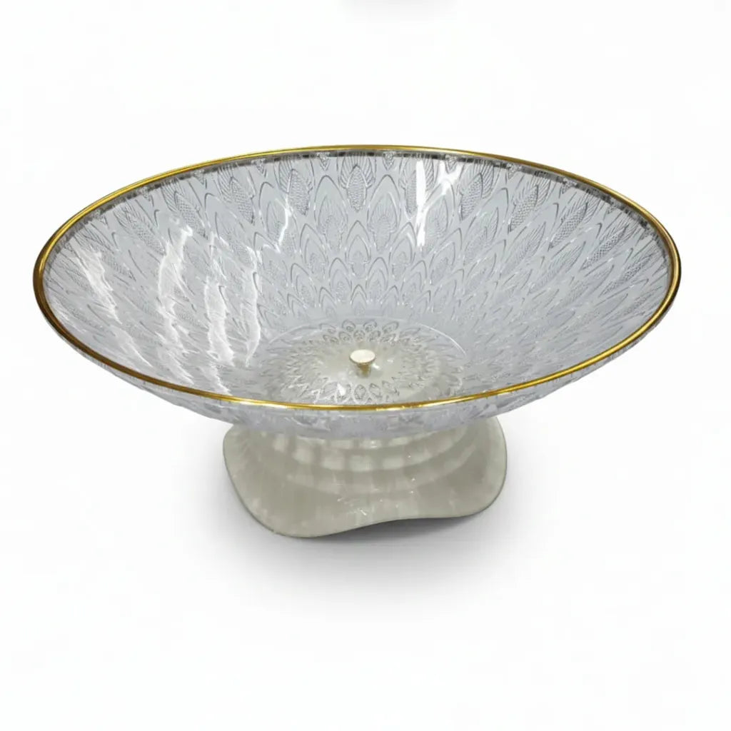 Acrylic Crystal-style decorative serving plate Small