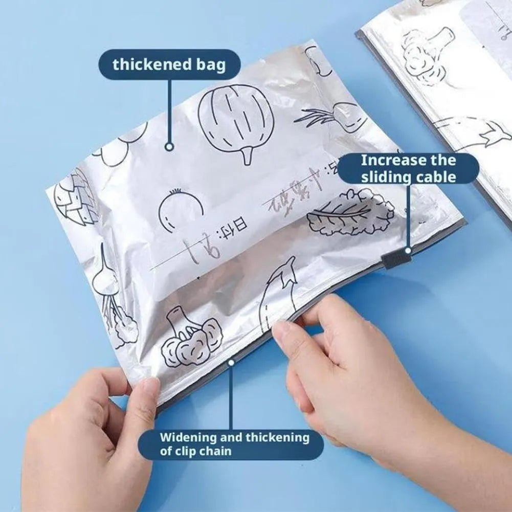 Aluminum foil sliding lock Fresh-Keeping Bag 4271