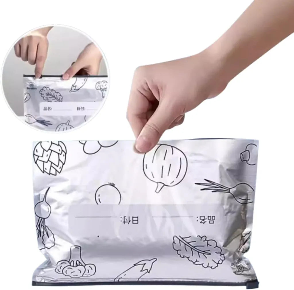 Aluminum foil sliding lock Fresh-Keeping Bag 4271