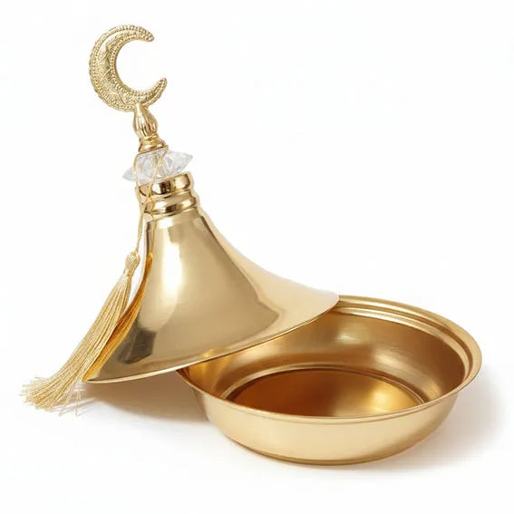 Ramadan Copper Lantern serving bowl with lid  3132