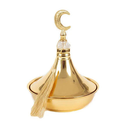 Ramadan Copper Lantern serving bowl with lid  3132