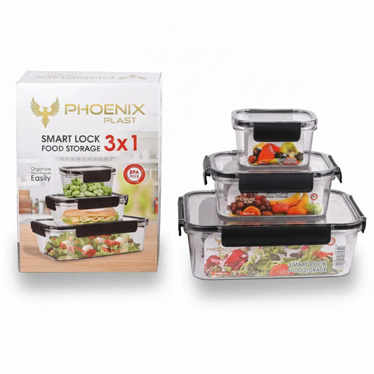 Set of 3 refrigerator food container