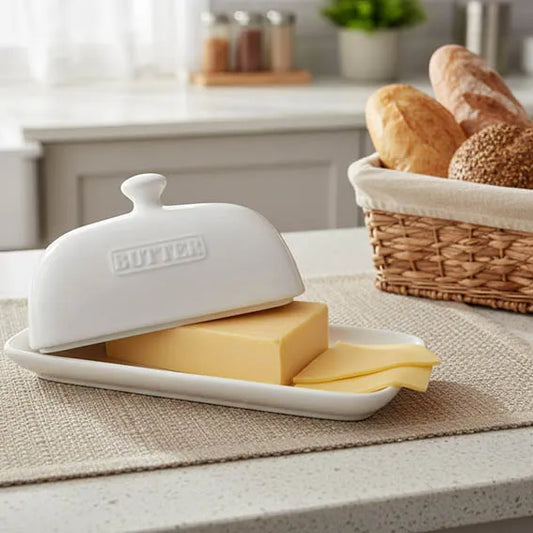 White Porcelain Butter container 3904