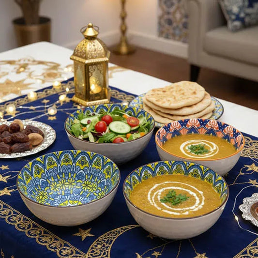 Set of of four Andalusian Bowl