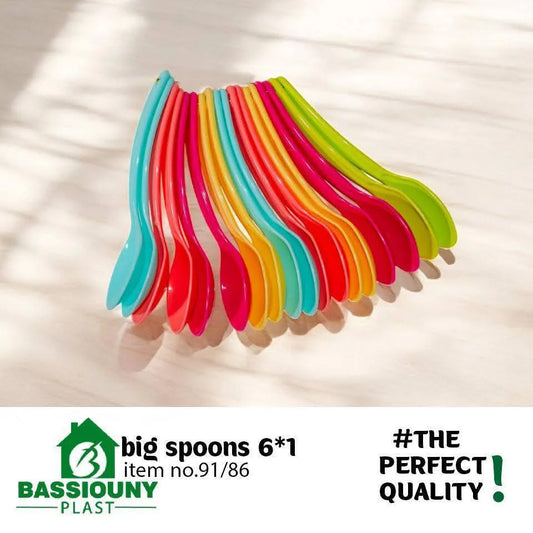 Big kids plastic spoons