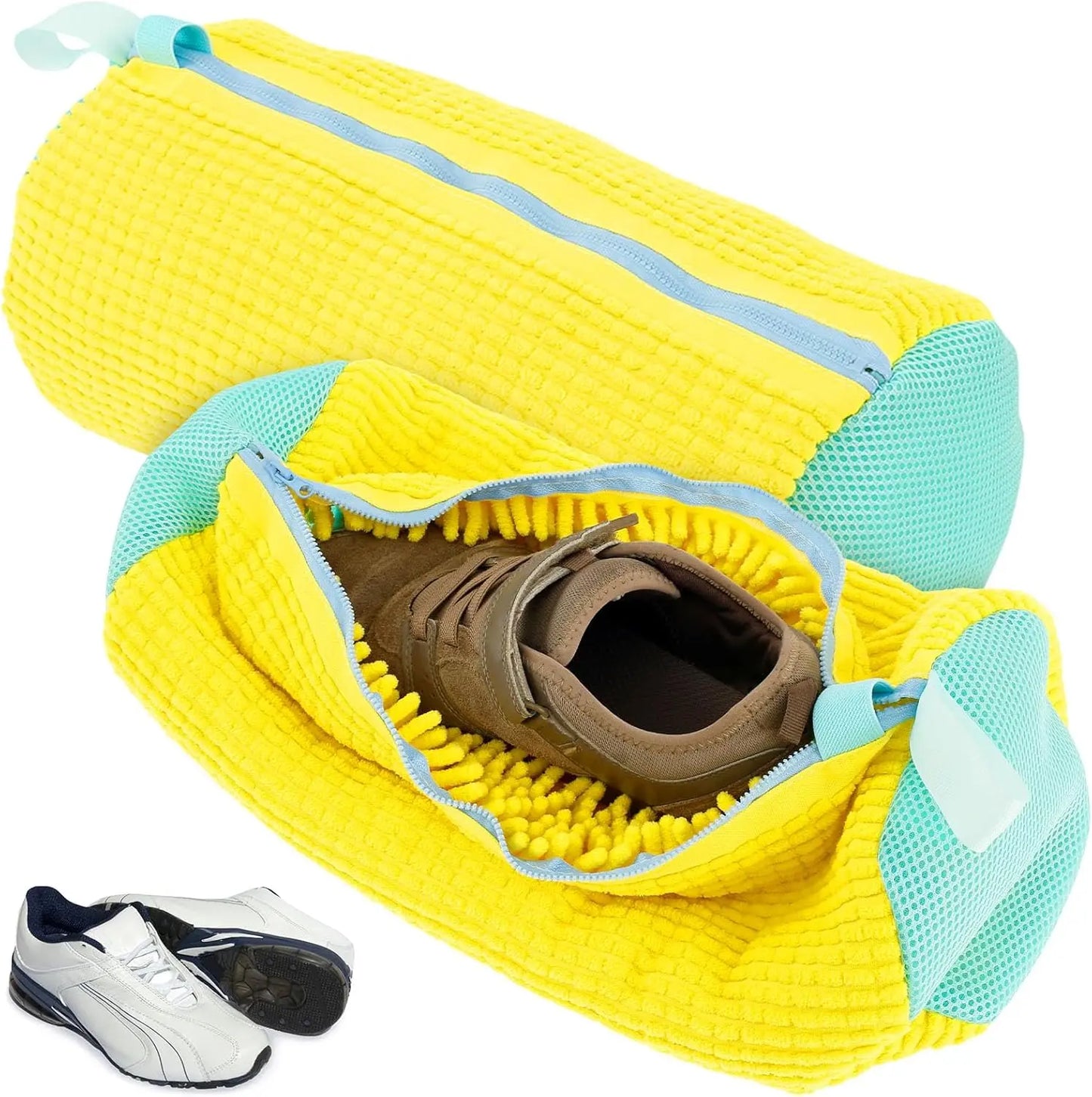 Shoe washing machine bag