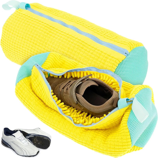 Shoe washing machine bag