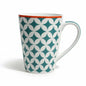 Tall Ceramic-modern mug Hexagon patterns