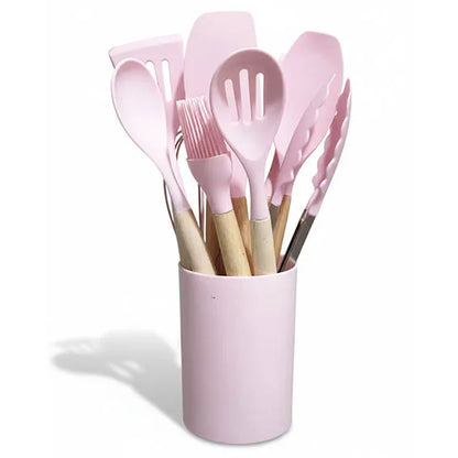 Silicone Ladle Set + Holder