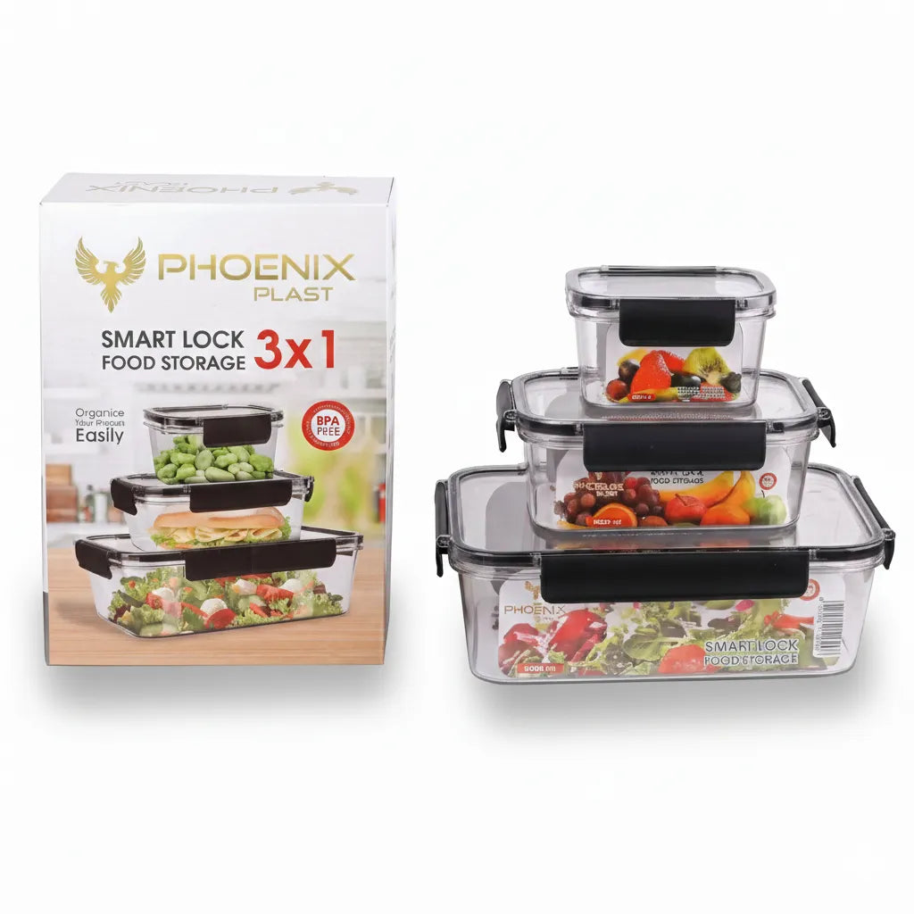 Set of 3 refrigerator food container