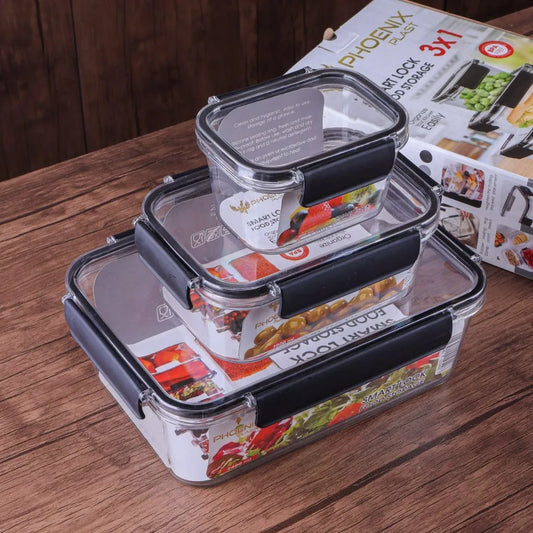 Set of 3 refrigerator food container