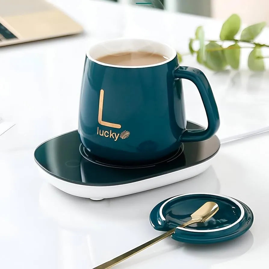 Ceramic Mug + Heating Base