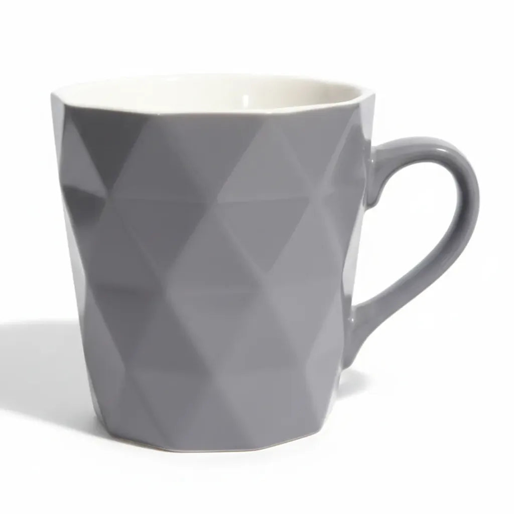 Diamond Pattern Ceramic coffee mug