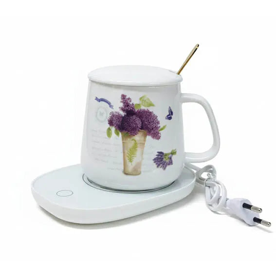 Ceramic Mug + Heating Base