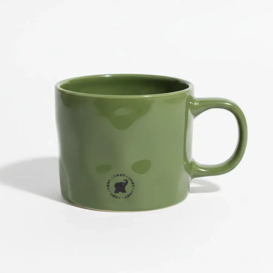 3D wide ceramic mug