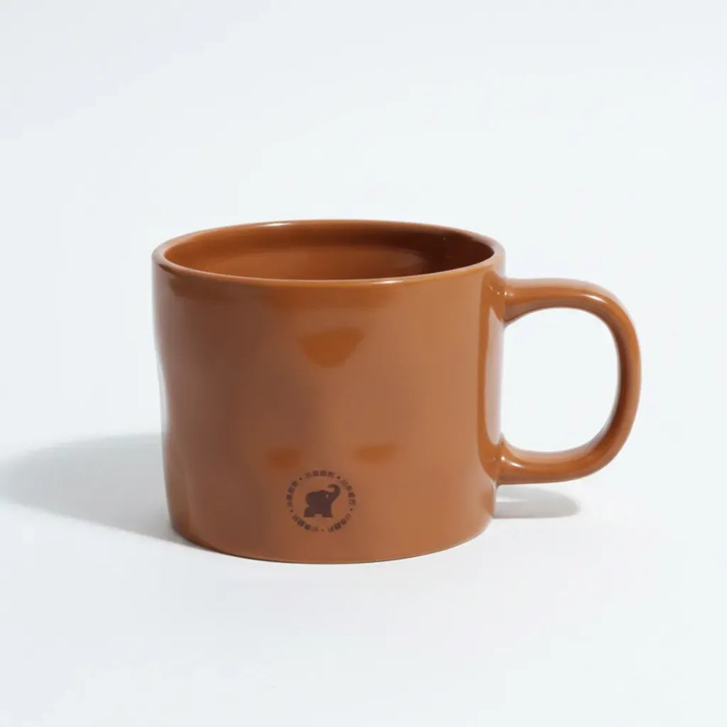 3D wide ceramic mug