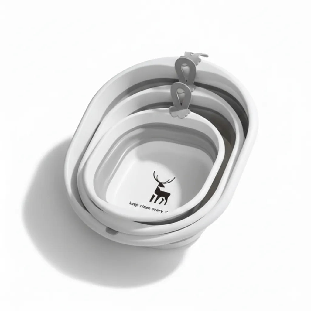 Set of 3 silicone collapsible containers