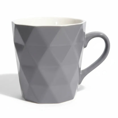 Diamond Pattern Ceramic coffee mug